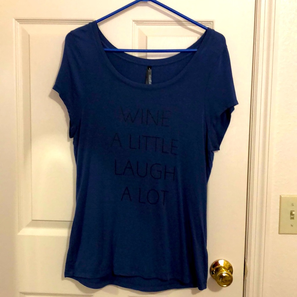 Eva Longoria like new navy T